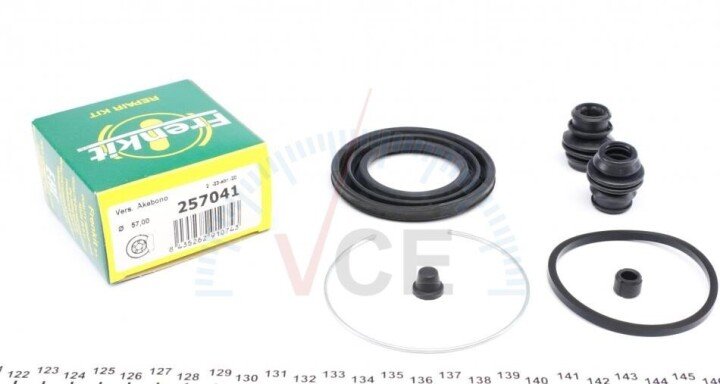 Р/к суп.перед Honda CR-V 99-06 (d=57mm)(Akebono) FRENKIT 257041 (фото 1)