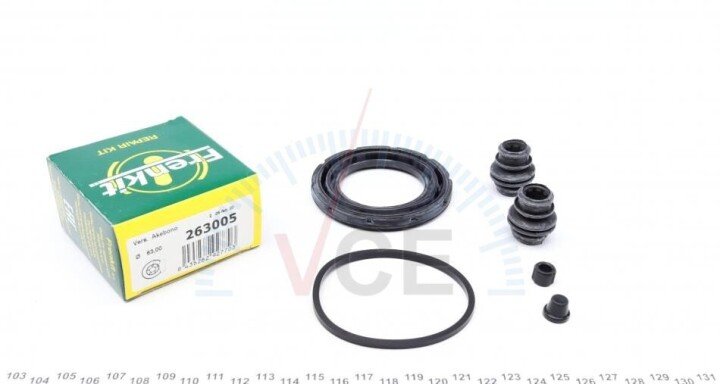 Р/к суп.перед Lexus RX/Toyota Highlander 00-07 (d=63mm)(Akebono) FRENKIT 263005 (фото 1)