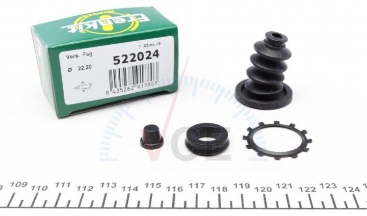 Р/к циліндра зчеплення робочого VW Golf (II/III)/Passat (B3/B4)/T4 (d=22,2mm)(Fag) FRENKIT 522024 (фото 1)