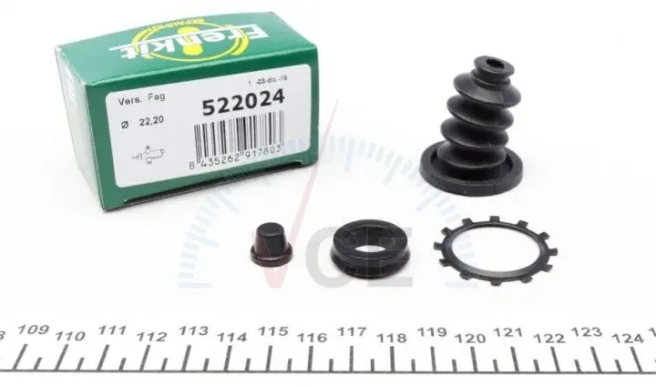 Р/к цилиндра сцепления рабочего VW Golf (II/III)/Passat (B3/B4)/T4 (d=22,2mm)(Fag) FRENKIT 522024 (фото 1)