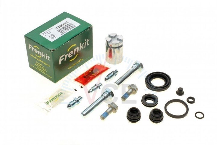 Ремкомплект супорта (заднього) honda civic 88- (d=30mm) (+поршень/напрямна) (nih/lucas) FRENKIT 730003 (фото 1)