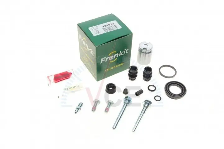 Фото 1 - Р/к суп.зад Renault Megane 01-/VW Polo 94-09 (d=34mm)(Lucas/TRW)(+поршень/направляющие) FRENKIT 734033 Р/к суп.зад Renault Megane 01-/VW Polo 94-09 (d=34mm)(Lucas/TRW)(+поршень/направляющие) FRENKIT 734033 (фото 1)