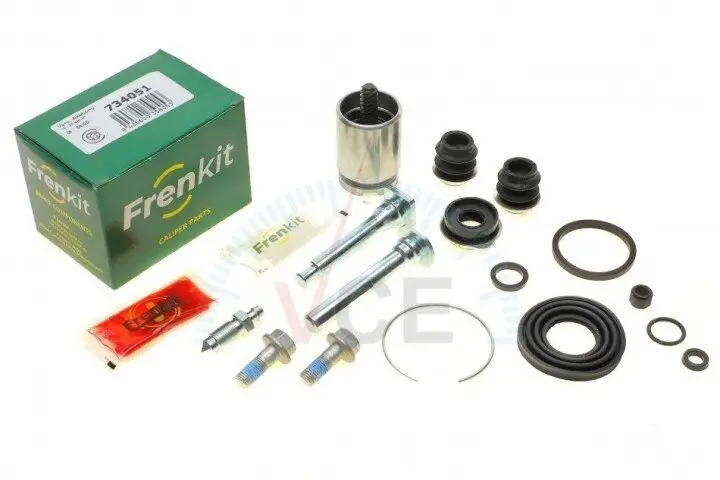 Ремкомплект суппорта (заднего) honda accord vi 98-03 (d=34mm) (+поршень/направляющая)(akebono) FRENKIT 734051 (фото 1)