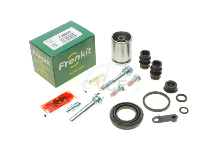 Ремкомплект суппорта (заднего) mini cooper 10-16 (d=38) (+поршень/направляющая) (trw) FRENKIT 738099 (фото 1)