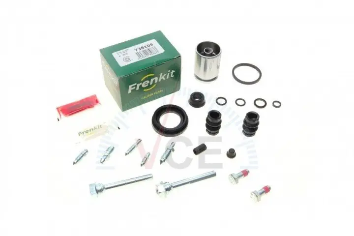 Р/к суп.зад Audi/Citroen/Peugeot/Renault/Skoda/VW (d=38mm)(Lukas/TRW)(+поршень/направляющие) FRENKIT 738109 (фото 1)