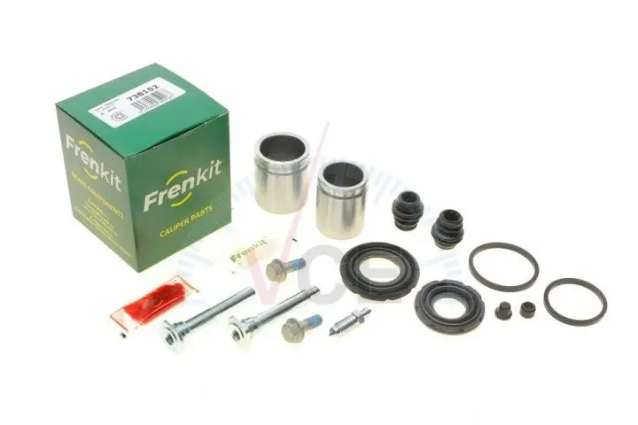 Ремкомплект суппорта (переднего) honda accord 08- (d=38/43mm) (+2 поршня/направляющая) (akebono) FRENKIT 738152 (фото 1)