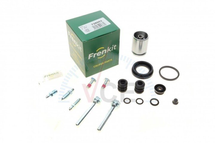 Р/к суп.зад Audi A4/A6/VW Golf 3/Polo 3/Sharan/Vento (d=38mm)(Lucas/TRW)(+поршень/направляющие) FRENKIT 738903 (фото 1)