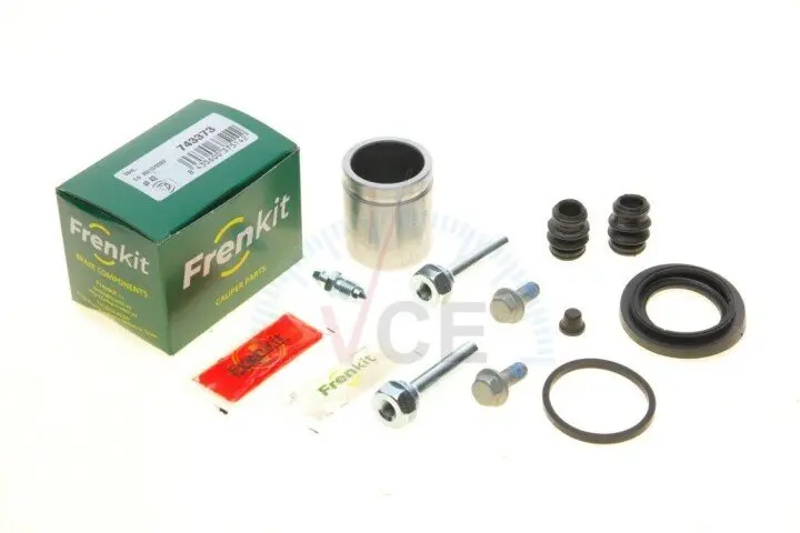 Ремкомплект супорта (заднього) hyundai terracan 01-06 (d=43mm) (+поршень) (mando) (+поршень/направляюча) superkit FRENKIT 743373 (фото 1)
