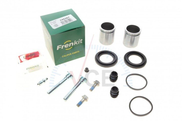 Ремкомплект супорта (переднього) land rover discovery 98-04 (d=45mm)(+2 поршня/напрямна) (ate) FRENKIT 745267 (фото 1)