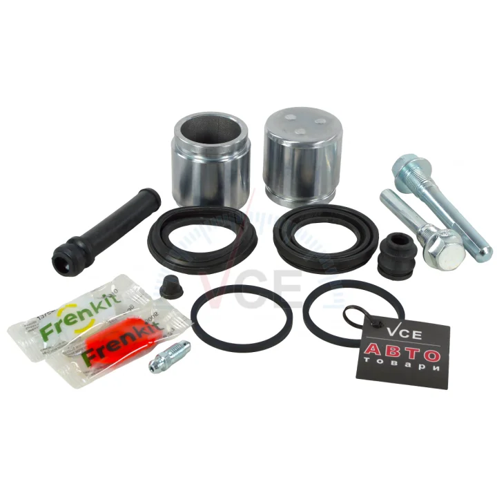 Ремкомплект суппорта (переднего) mitsubishi pajero 90-(d=45mm)(+2 поршня/направляющая)(sum) superkit FRENKIT 745278 (фото 1)