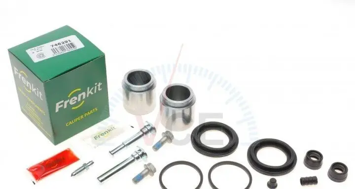 Ремкомплект суппорта (переднего) kia sorento 02- (d=46mm)(kasko)(+2 поршня/направляющая) superkit FRENKIT 746291 (фото 1)