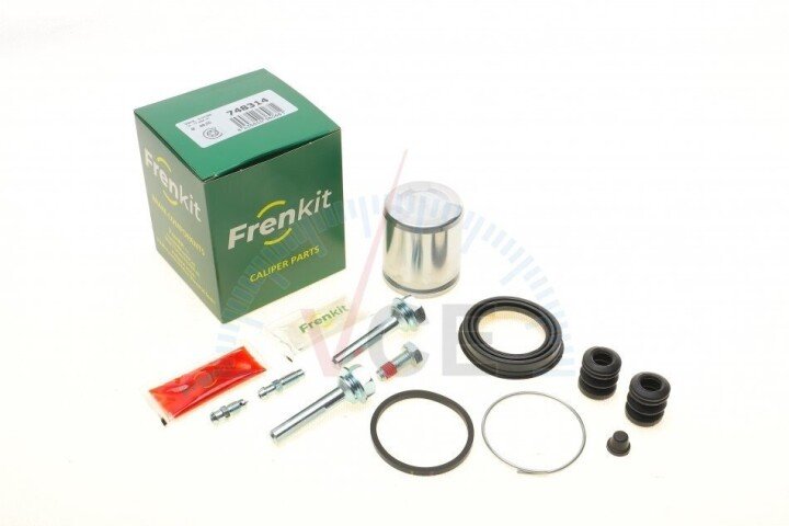 Ремкомплект супорта (переднього) renault clio 98- (d=48mm)(girling)(+1 поршень/напрямна) superkit FRENKIT 748314 (фото 1)