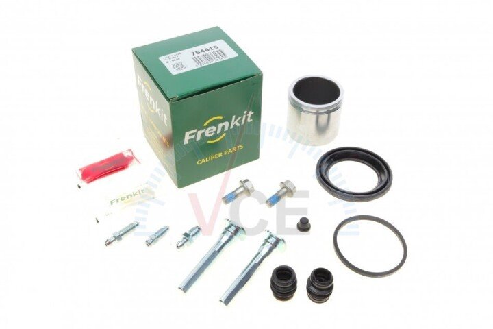 Ремкомплект супорта (переднього) honda civic 95-00 (d=54mm) (trw)(+1 поршень/напрямна) superkit FRENKIT 754415 (фото 1)