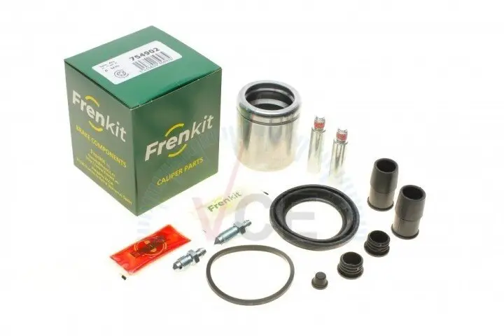 Ремкомплект супорта (переднього) vw caddy iii 04-15 (d=54mm)(ate)(+ поршень/напрямна) superkit FRENKIT 754902 (фото 1)
