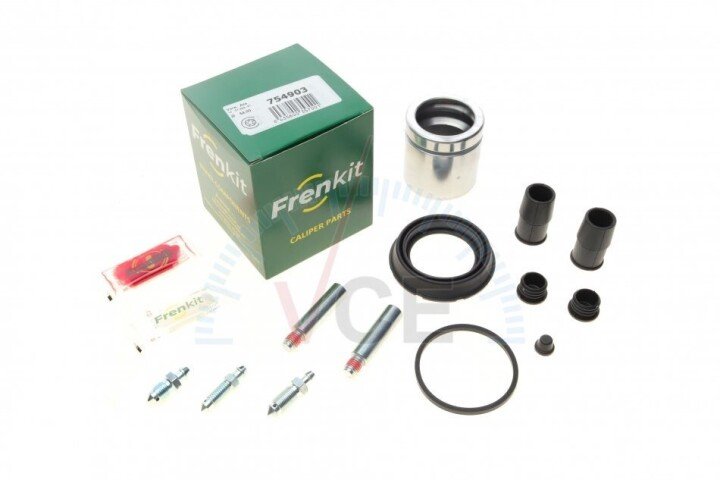 Р/к суп.перед Skoda Fabia (II/III)/Octavia II/VW Golf (V/VI) (d=54mm)(Ate)(+поршень/направляющие) FRENKIT 754903 (фото 1)