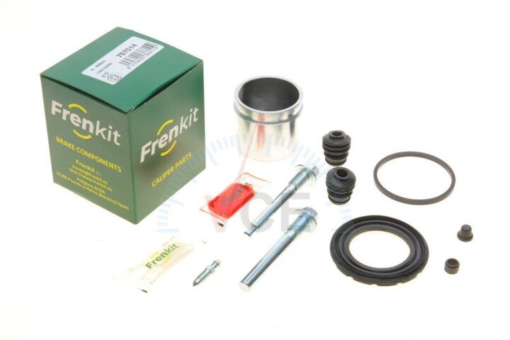 Ремкомплект супорта (переднього) mitsubishi outlander 07- (d=57mm) (akebono) (+поршень/напрямна) superkit FRENKIT 757014 (фото 1)