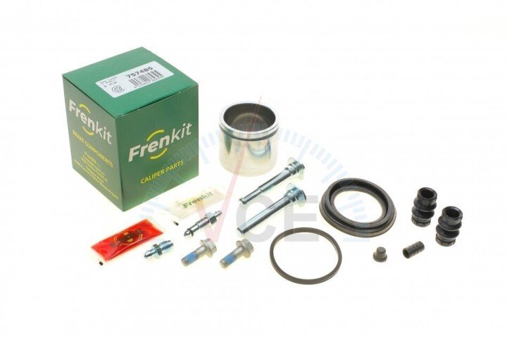 Ремкомплект супорта (переднього) honda accord 98-02 (d=57mm)(lucas)(+1 поршень/напрямна)superkit FRENKIT 757485 (фото 1)