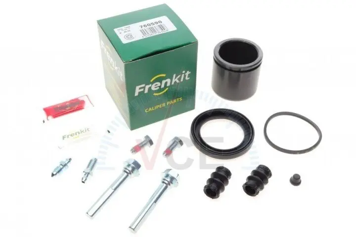 Ремкомплект суппорта (переднего) mb e-class (w212) 09-16 (d=60mm)(+2 поршня/направляющая)super(trw) FRENKIT 760590 (фото 1)