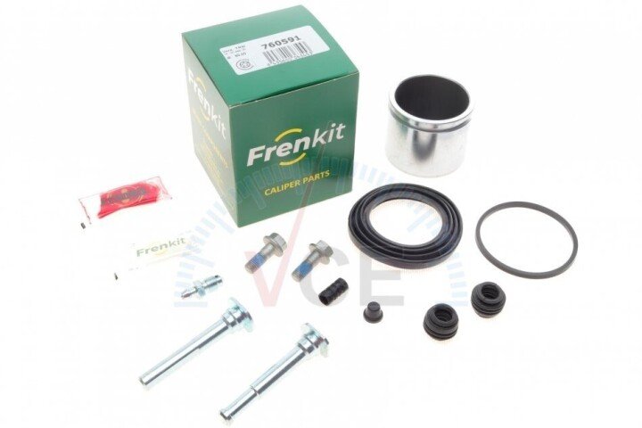 Ремкомплект супорта (переднього) toyota hilux 05-15 (d=60mm)(+2 поршня/напрямна) superkit(trw) FRENKIT 760591 (фото 1)