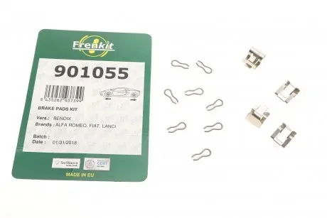 Планка суппорта (переднего) прижимная (к-кт) fiat panda/uno -06 FRENKIT 901055