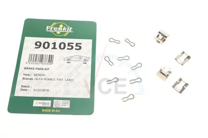 Фото 1 - Планка супорта (переднього) притискна (к-кт) fiat panda/uno -06 FRENKIT 901055 Планка супорта (переднього) притискна (к-кт) fiat panda/uno -06 FRENKIT 901055 (фото 1)