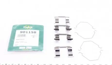 К-т устанавливающий передних дисковых колодок Mazda 323/626 91-02 (Akebono) FRENKIT 901158