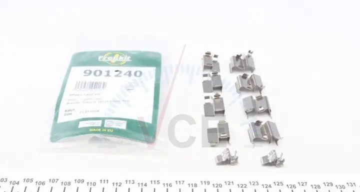 К-т устанавливающий передних дисковых колодок Mitsubishi Pajero 99-07/Toyota RAV 4 II (Sumitomo) FRENKIT 901240 (фото 1)