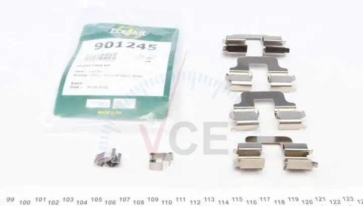 Фото 1 - К-т устанавливающий задних дисковых колодок BMW 3 (E90)/KIA Cee'd (JD)/Opel Astra (G/H) (Lucas) FRENKIT 901245 К-т устанавливающий задних дисковых колодок BMW 3 (E90)/KIA Cee'd (JD)/Opel Astra (G/H) (Lucas) FRENKIT 901245 (фото 1)