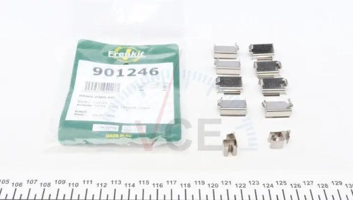 Фото 1 - К-т устанавливающий передних дисковых колодок Opel Combo 01-11 (Lucas) FRENKIT 901246 К-т устанавливающий передних дисковых колодок Opel Combo 01-11 (Lucas) FRENKIT 901246 (фото 1)