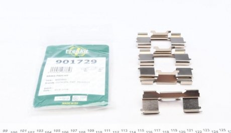 Комплектующие, колодки дискового тормоза FRENKIT 901729 (фото 1)