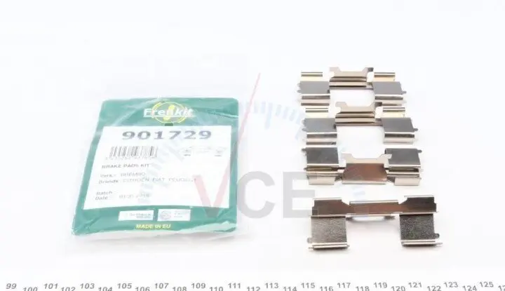 Комплектующие, колодки дискового тормоза FRENKIT 901729 (фото 1)