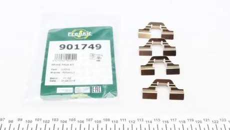 Комплектуючі, колодки дискового гальма FRENKIT 901749