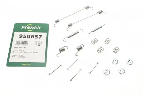 Комплект пружинок колодок ручника renault megane i -03 (203x38) bendix FRENKIT 950657