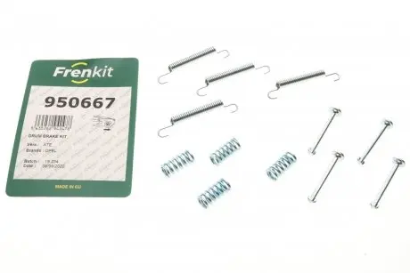 Комплект пружинок колодок ручника opel omega b/vectra a 1.8-3.0 86-94 (ate) FRENKIT 950667
