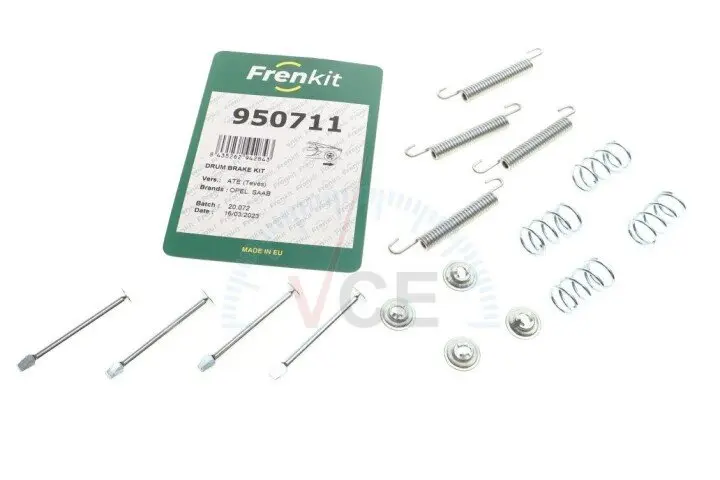 Комплект пружинок колодок ручника opel vectra a/b 1.8-2.6 88-03 (ate) FRENKIT 950711 (фото 1)