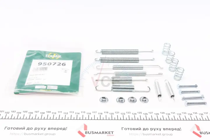 К-т устанавливающий барабанных колодок Skoda Octavia I/VW Caddy II (Ate) FRENKIT 950726 (фото 1)
