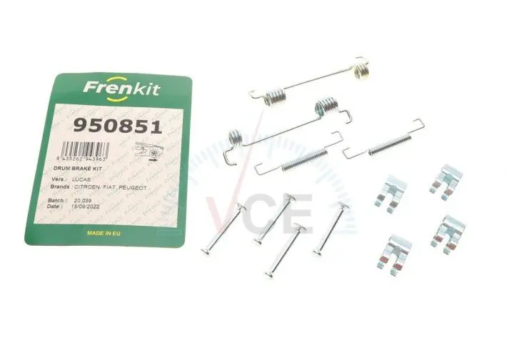 Комплект пружинок колодок ручника citroen jumper/fiat ducato/peugeot boxer 94- (172x42) (lucas) FRENKIT 950851 (фото 1)