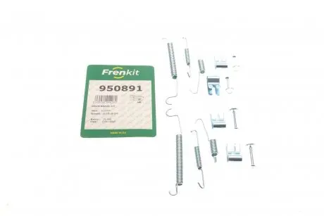 Комплект пружинок колодок ручника mitsubishi colt 1.1-1.5 di-d 04-12 (lucas) FRENKIT 950891