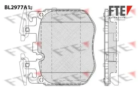 Тормозные колодки (передние) FTE 9011223
