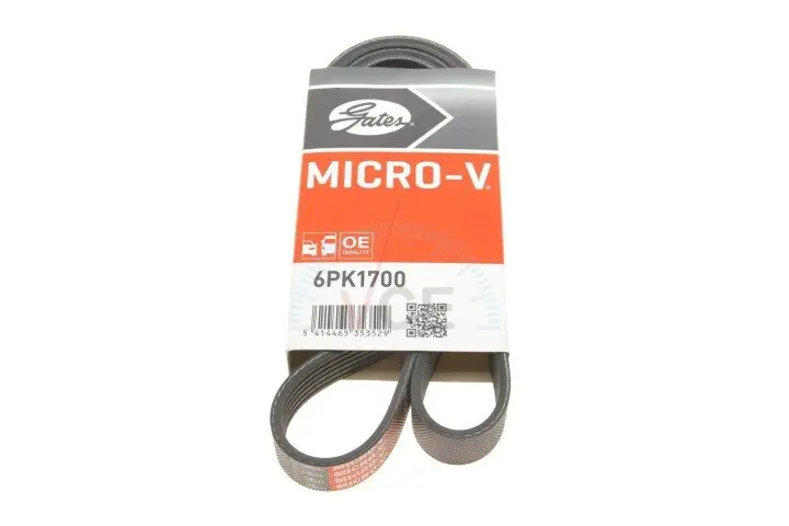 Фото 1 - Поликлиновой ремень GATES 6PK1700 Поликлиновой ремень GATES 6PK1700 (фото 1)