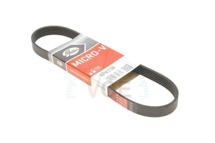 Полікліновий ремінь GATES 6PK738 (фото 1)