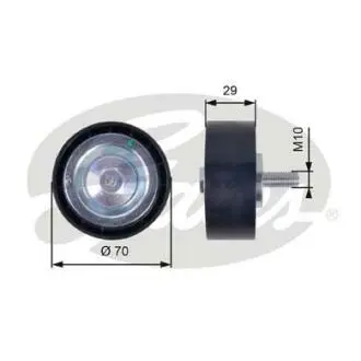 Паразитный / ведущий ролик, поликлиновой ремень GATES T36396