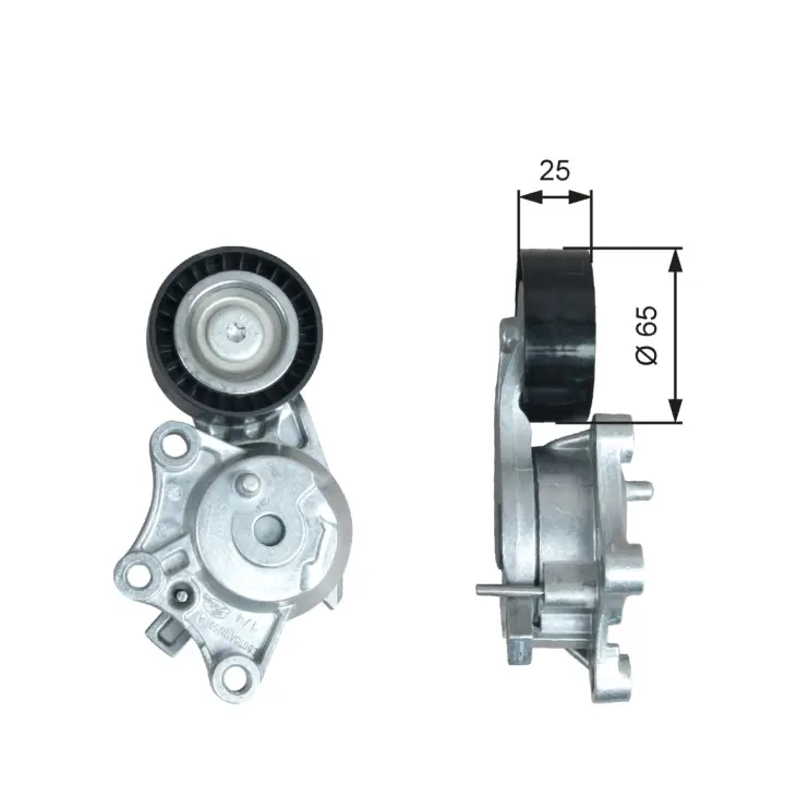 Натяжитель поликлинового ремня ds ds 4, citroen c4 cactus, c4 ii, ds4, peugeot 2008 i 1.6d 07.14- GATES T39378 (фото 1)