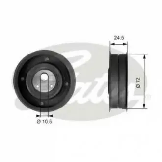 Натяжной ролик, ремень грм GATES T41079