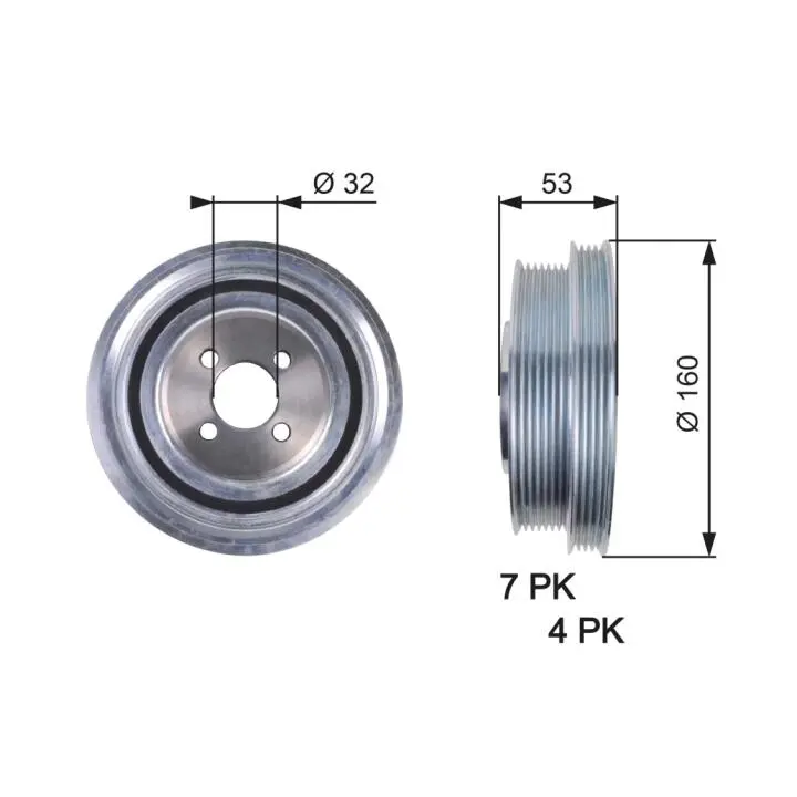 Шкив/демфер GATES TVD1079 (фото 1)