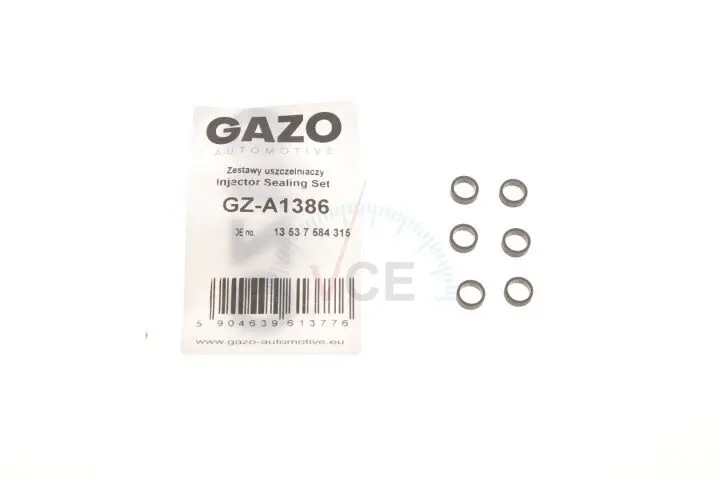 Ремкомплект форсунки bmw 3 (e90)/5 (e60)/x5 (e70)/x6 (e71/e72) 07-14 (клапанной) n53/n54/n63/s63 GAZO GZ-A1386 (фото 1)