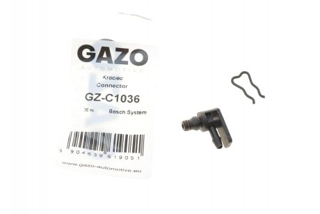 Штуцер шланга слива г подобный пласт GAZO GZ-C1036 (фото 1)