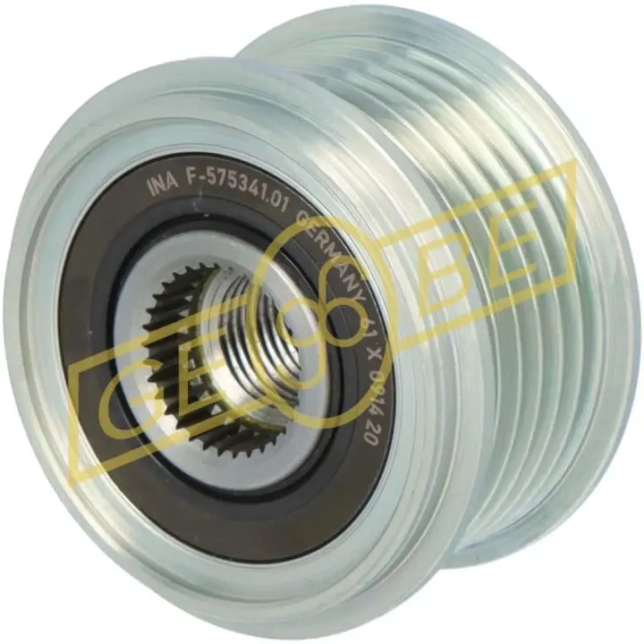 Шкив генератора инерционный, F-602157 INA GeBe/IKA 3.5549.1 (фото 1)