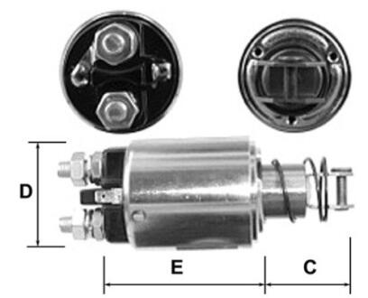 Втягивающее реле стартера Ghibaudi E4720-1