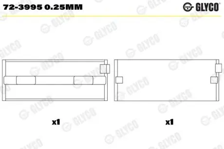 Вкладыш Glyco 723995025MM